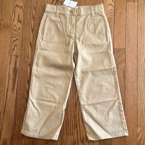 NWT girls Crewcuts chino pants, size 7.
